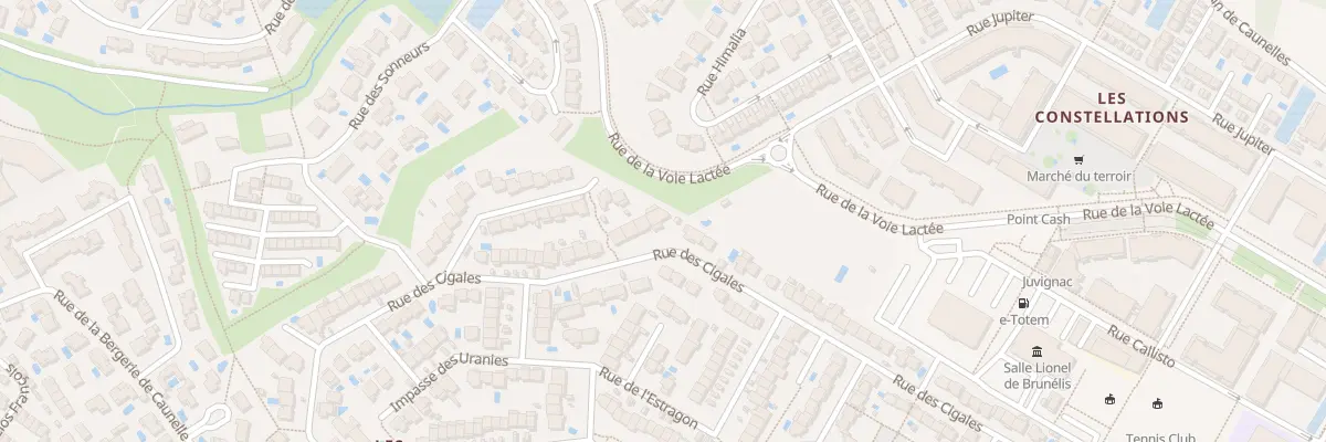 Plan du 54 Rue des Cigales à Juvignac