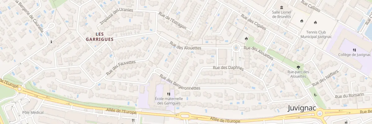 Plan du 18 Rue des Kermès à Juvignac