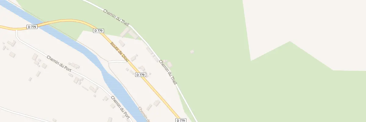 Plan du 2 Che du Theil à Pierrefitte-sur-Loire
