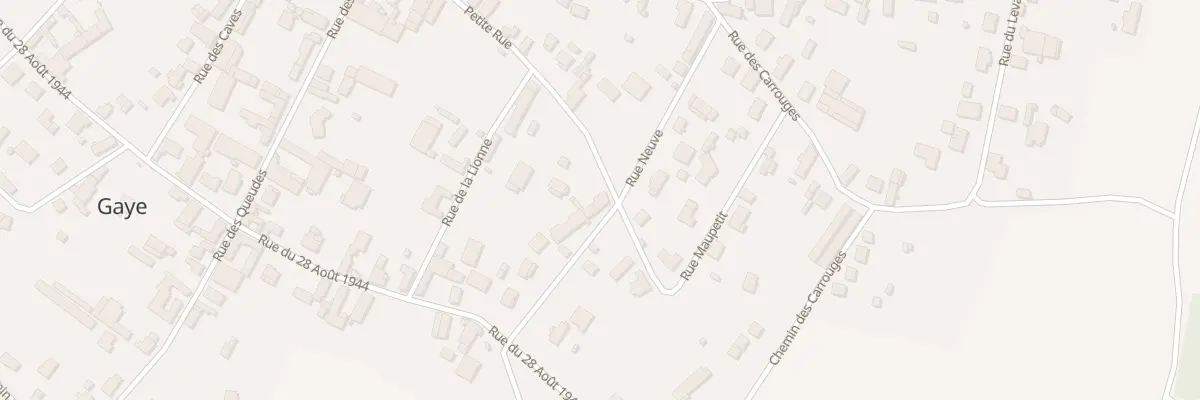 Plan du 8 Rue Neuve à Gaye