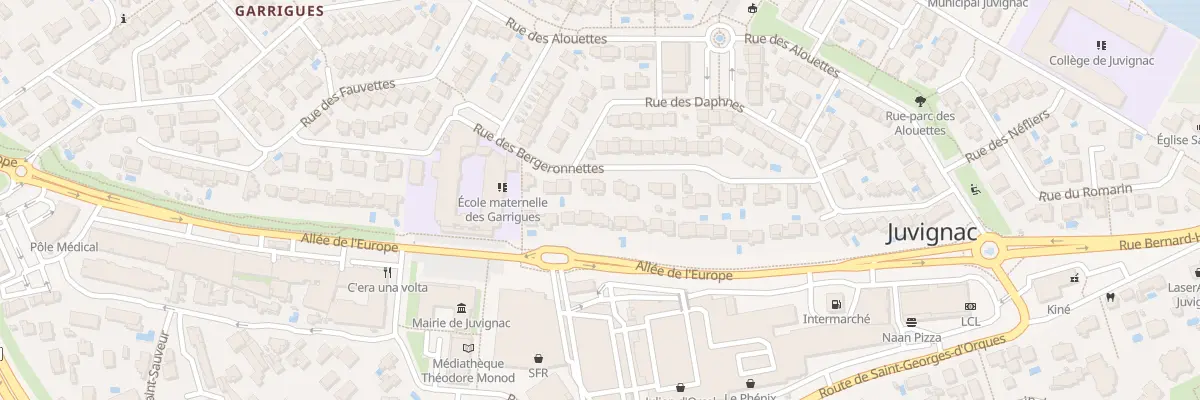 Plan du 69 Rue des Bergeronnettes à Juvignac