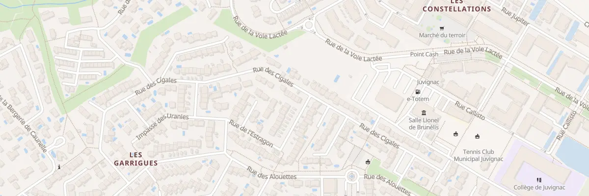 Plan du 47 Rue des Cigales à Juvignac