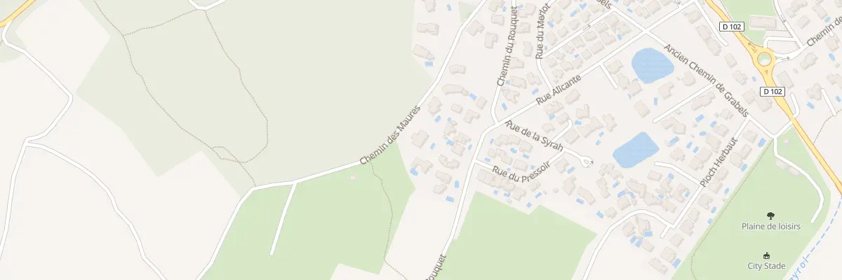 Plan du 229 Che des Maures aux Matelles