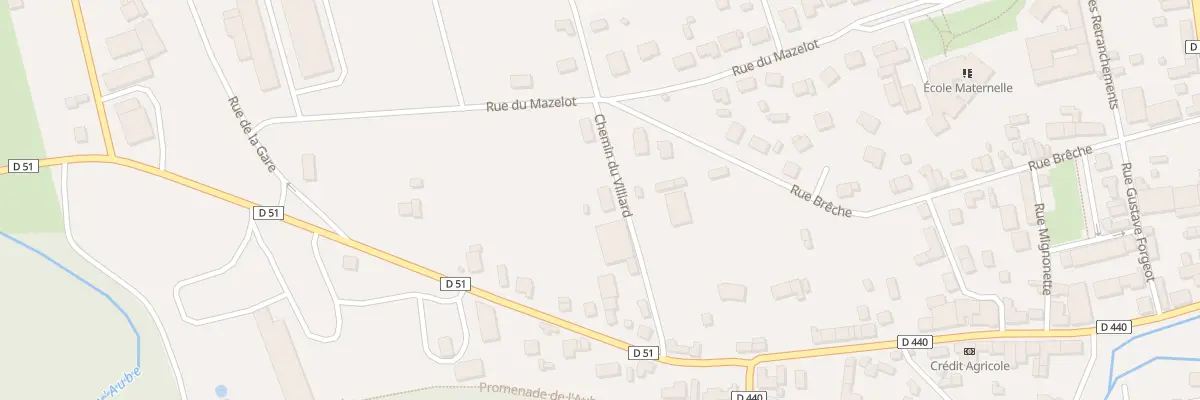Plan du 5001 Rue du Mazelot à Anglure