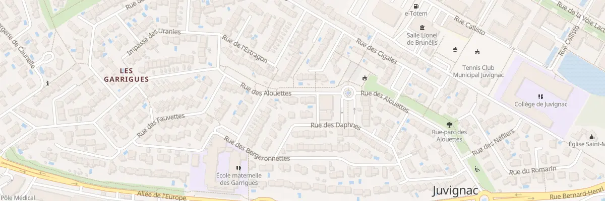 Plan du 29 Rue des Alouettes à Juvignac