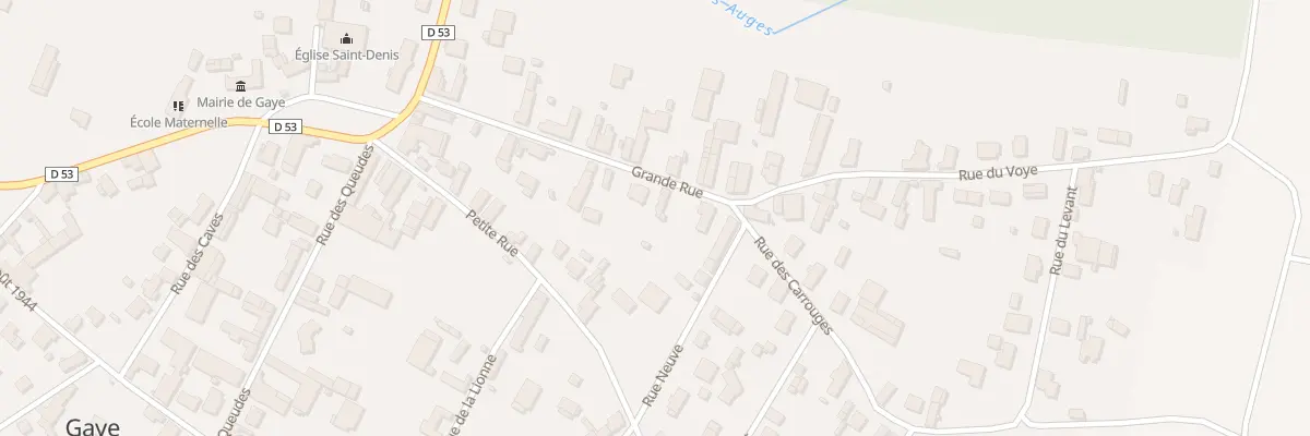 Plan du 16 Gr Grande Rue à Gaye