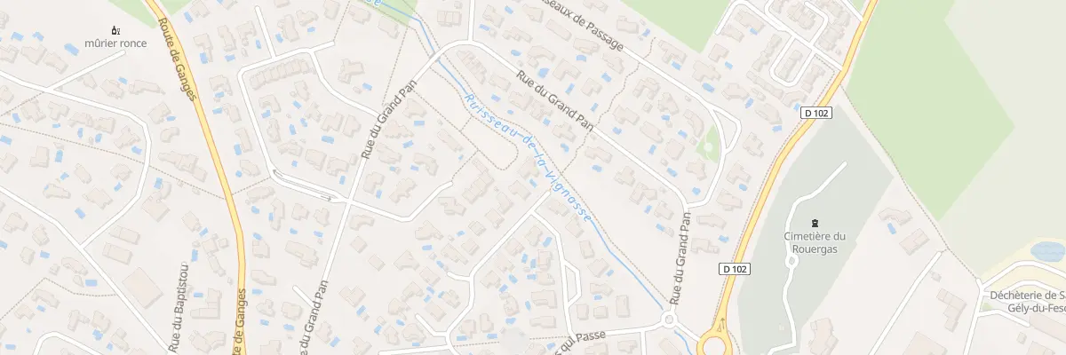 Plan du 255 Rue des Amours d’Antan à Saint-Gély-du-Fesc