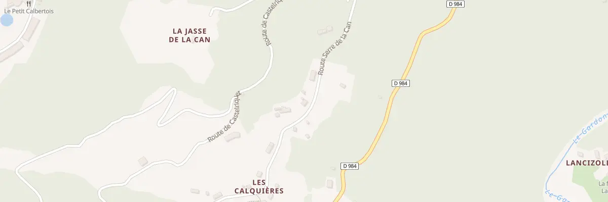 Plan du 807 Rte du Serre de la Can à Saint-Germain-de-Calberte