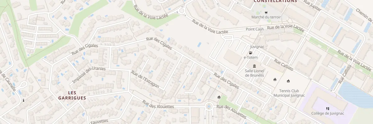 Plan du 74 Rue de l’Estragon à Juvignac