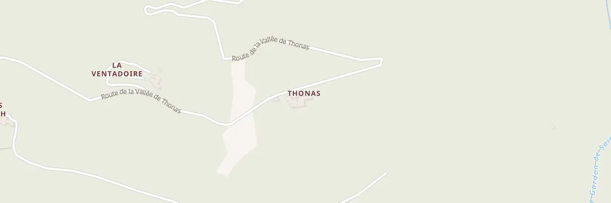 Plan du 2881 Rte de la Vallée de Thonas à Saint-Germain-de-Calberte