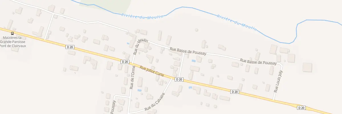 Plan du 26 Rue du Moulin à Maizières-la-Grande-Paroisse