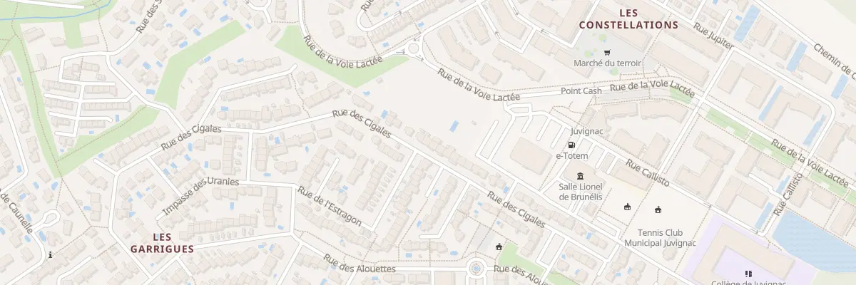 Plan du 40 Rue des Cigales à Juvignac