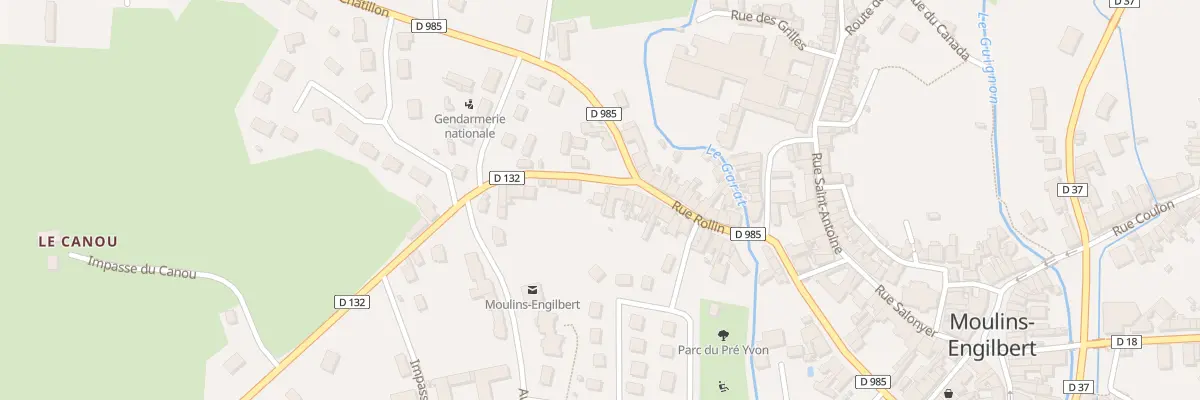 Plan du 5 Rte de Limanton à Moulins-Engilbert