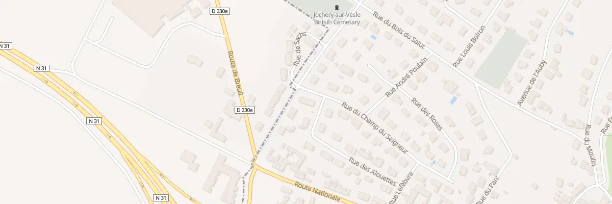 Plan du 2 Rue du Champ du Seigneur à Jonchery-sur-Vesle