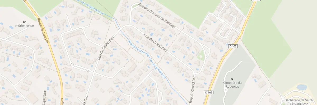 Plan du 492 Rue du Grand Pan à Saint-Gély-du-Fesc