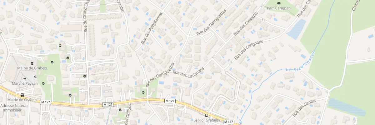 Plan du 1 Rue des Carignans à Grabels