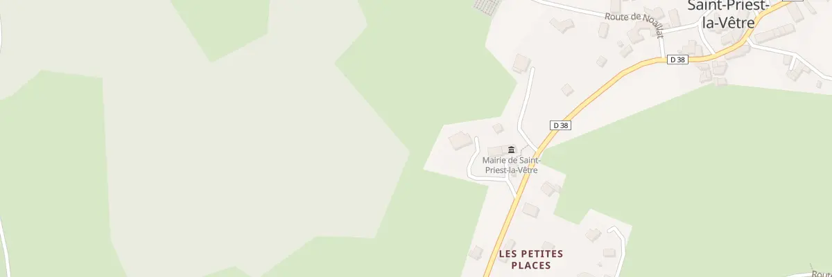 Plan du 35 Rte du Bourg à Saint-Priest-la-Vêtre