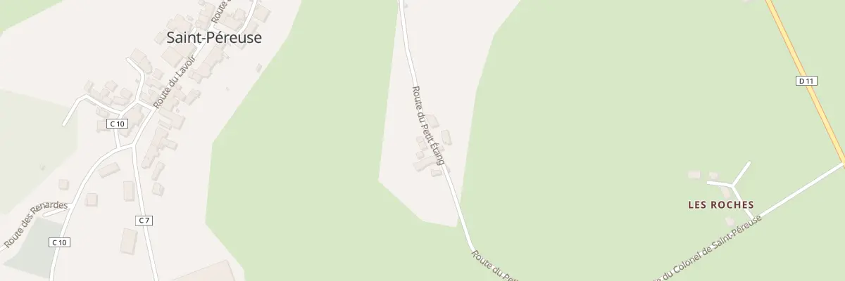 Plan du 20 Rte du Petit Étang à Saint-Péreuse