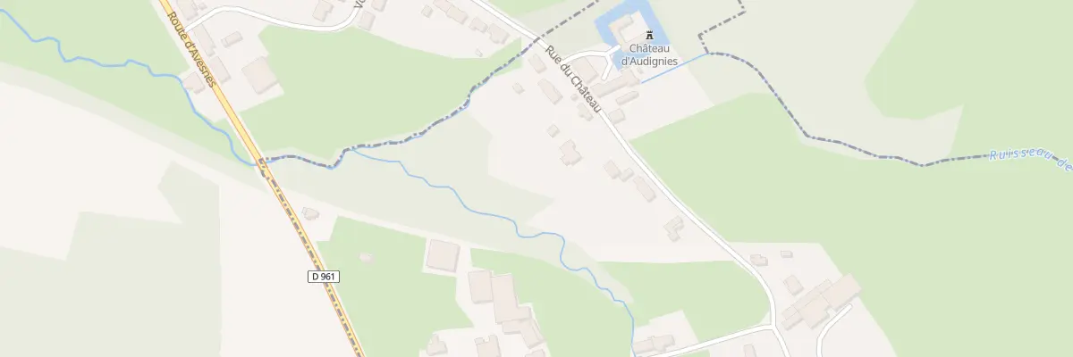Plan du 110 Rue du Chateau à Audignies