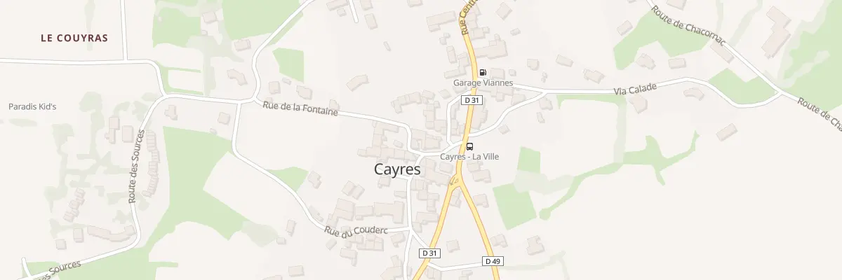 Plan du 14 Pl de Cayres La Ville à Cayres
