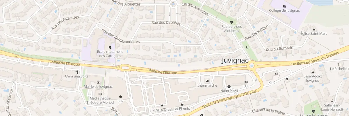 Plan du 41 Rue des Bergeronnettes à Juvignac