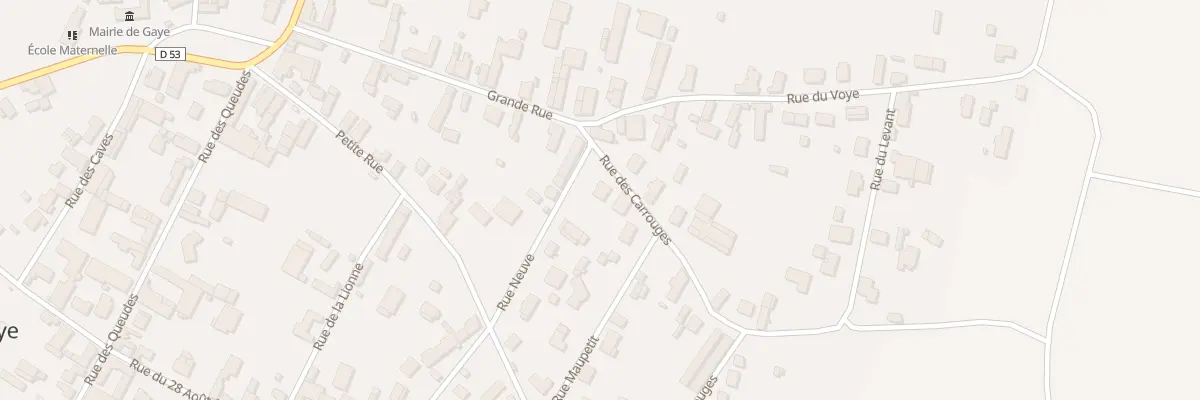 Plan du 1 Rue Neuve à Gaye