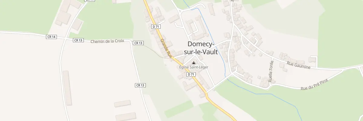 Plan du 14 Vc Grande Rue à Domecy-sur-le-Vault
