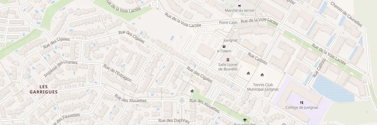 Plan du 22 Rue des Cigales à Juvignac
