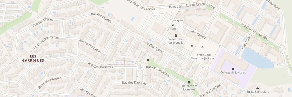 Plan du 17 Rue des Cigales à Juvignac