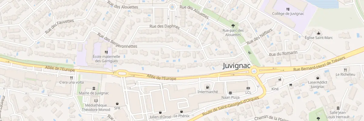 Plan du 33 Rue des Bergeronnettes à Juvignac