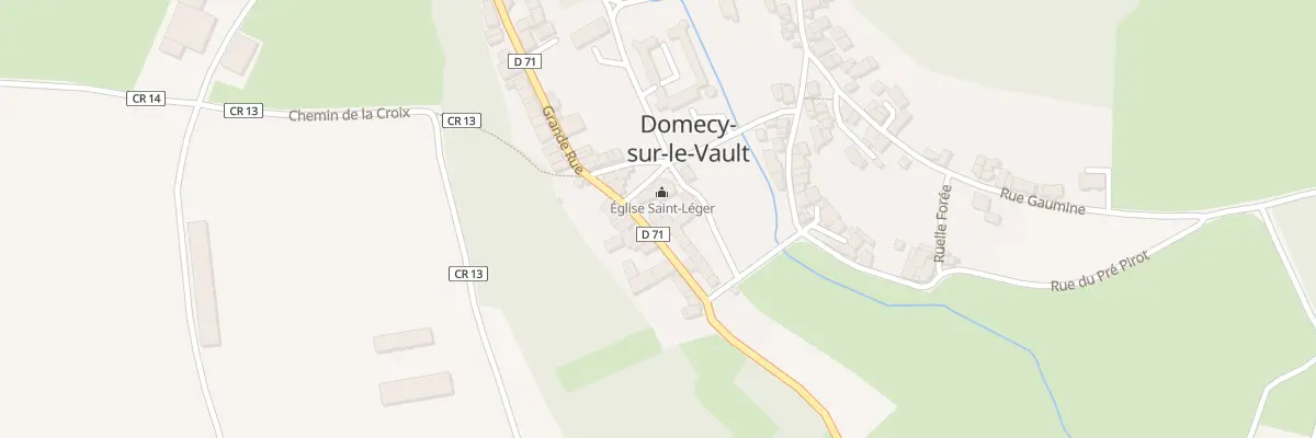 Plan du 12 Vc Grande Rue à Domecy-sur-le-Vault