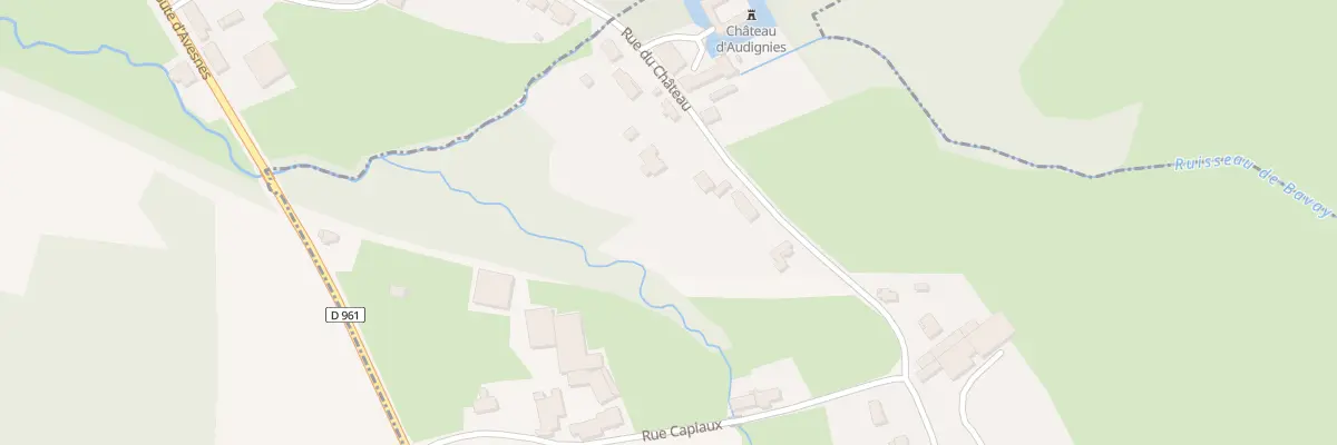 Plan du 130 Rue du Chateau à Audignies