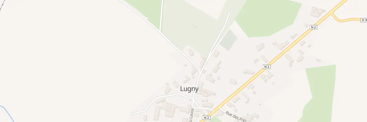 Plan du 7 Rue du Lavoir à Lugny