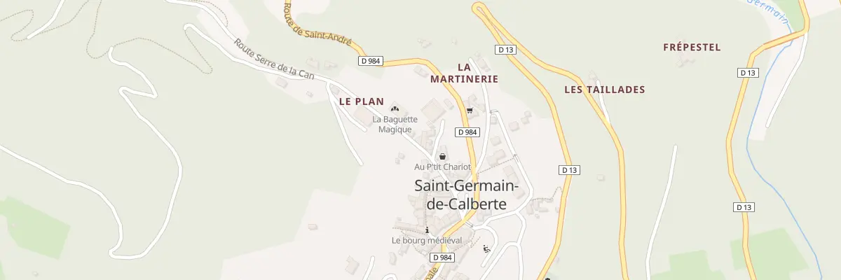 Plan du 5011 Rte du Serre de la Can à Saint-Germain-de-Calberte