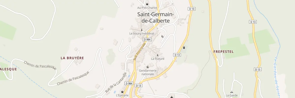 Plan du 9133 St Germain Calberte Villag à Saint-Germain-de-Calberte