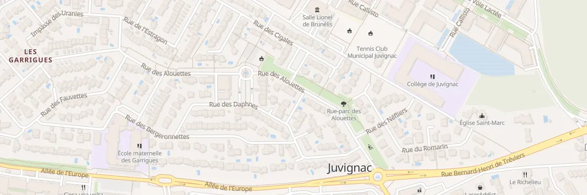 Plan du 19 Rue des Alouettes à Juvignac