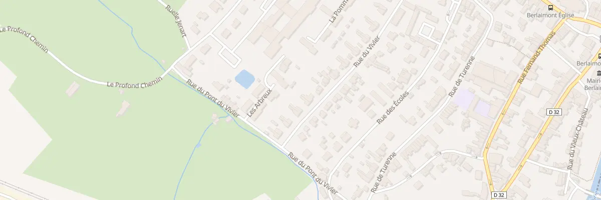 Plan du 34 Rue du Vivier à Berlaimont