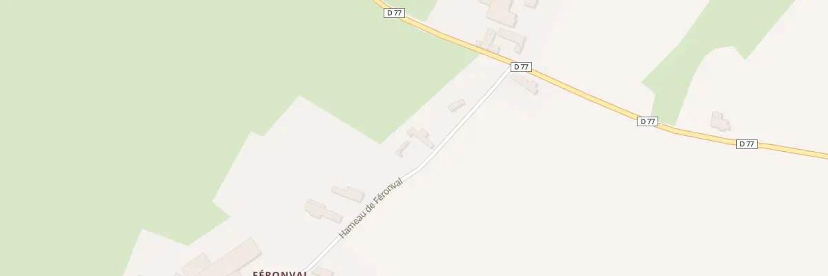 Plan du 10 Ham de Feronval à Haution