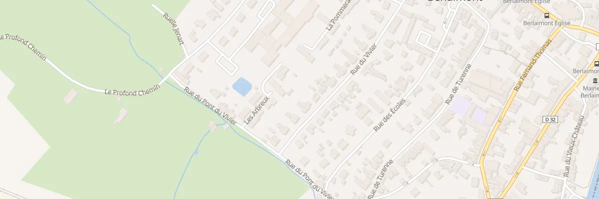 Plan du 32 Rue du Vivier à Berlaimont