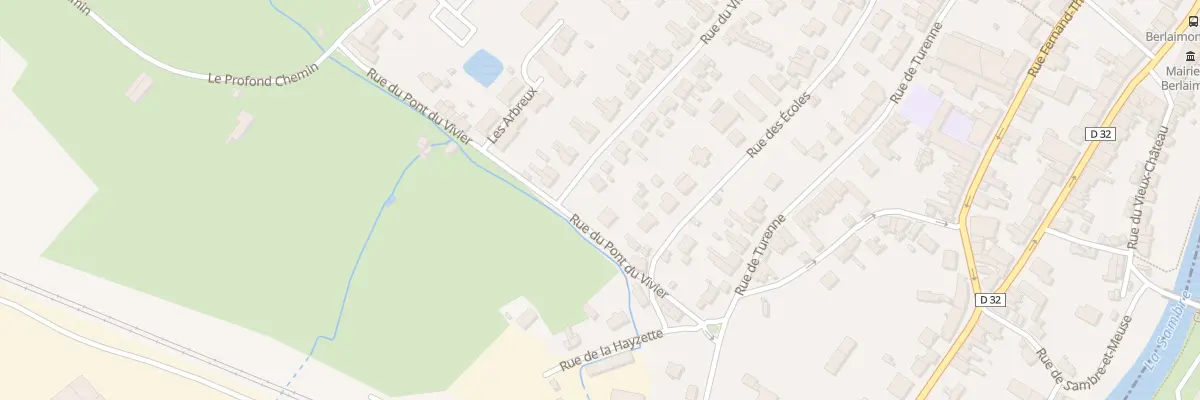 Plan du 35 Rue du Vivier à Berlaimont