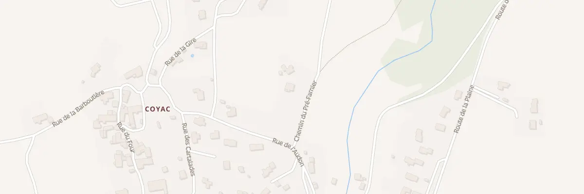 Plan du 1 Che du Pré-Farnier à Sanssac-l’Église