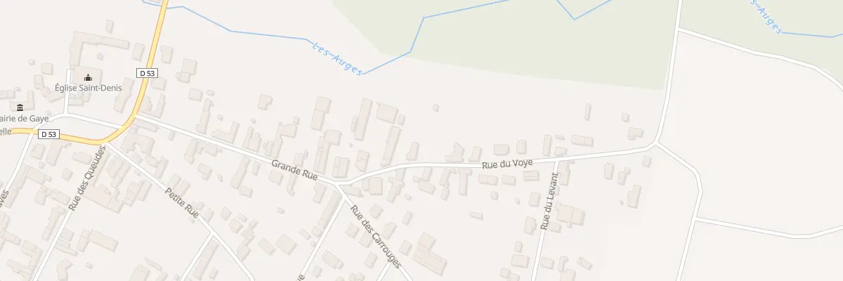 Plan du 7 Rue du Voye à Gaye