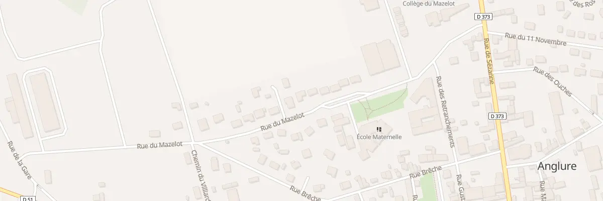 Plan du 14 Rue du Mazelot à Anglure