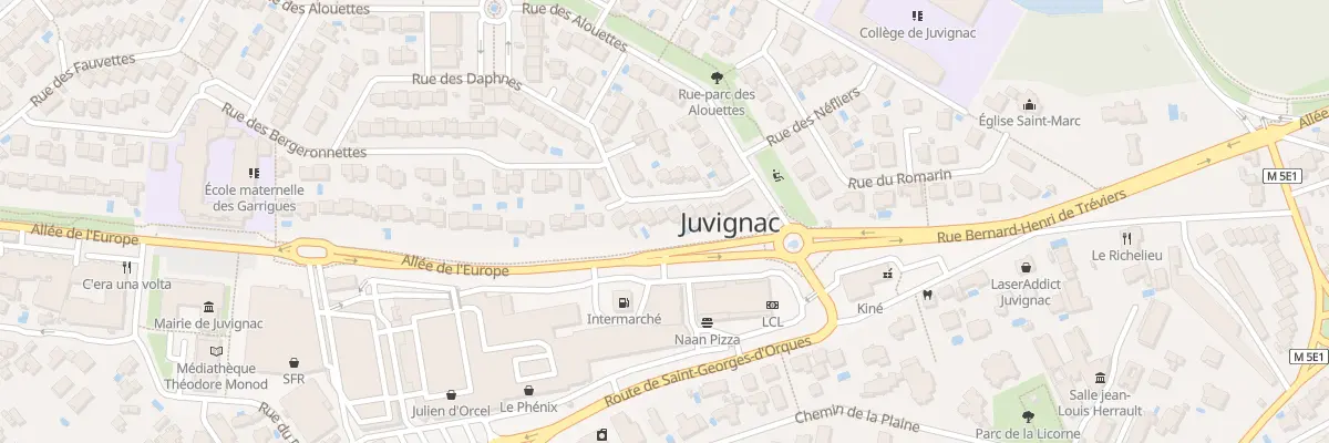 Plan du 11 Rue des Bergeronnettes à Juvignac