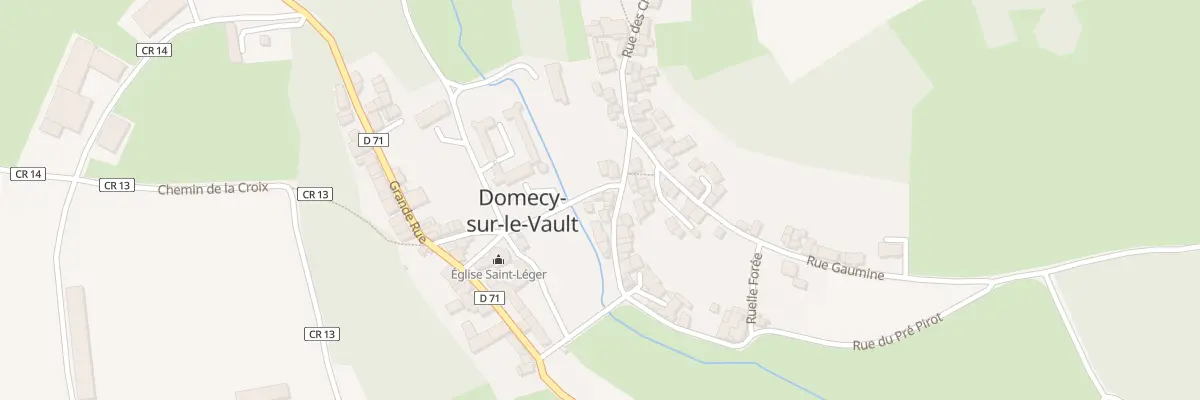 Plan du 1 Rue de l’Eglise à Domecy-sur-le-Vault