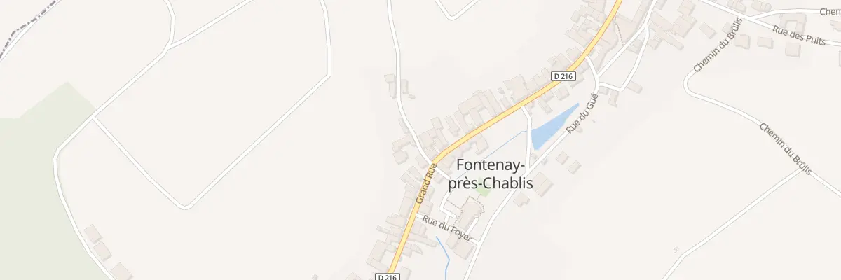Plan du 2 Rue de la Vallée de Quartier à Fontenay-près-Chablis