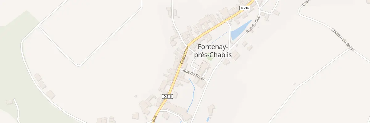 Plan du 20 Gr Grand Rue à Fontenay-près-Chablis