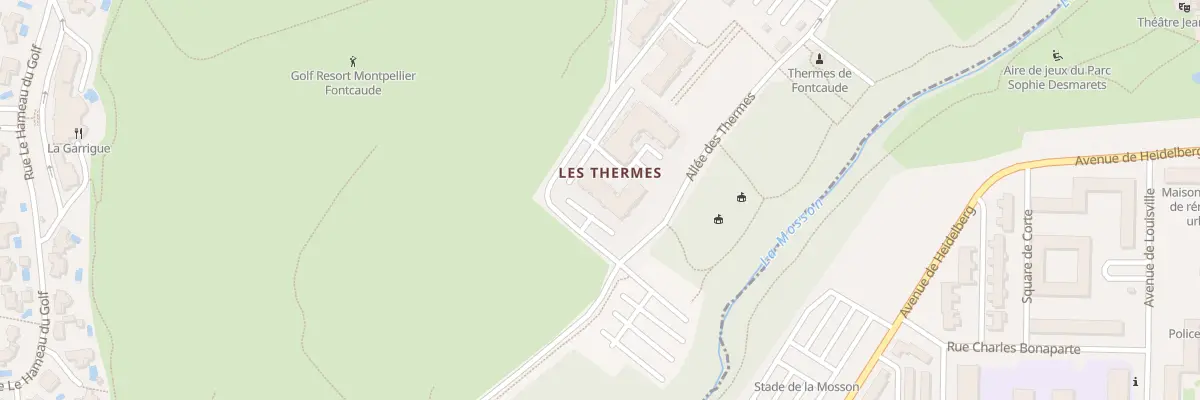 Plan du 992 All des Thermes à Juvignac