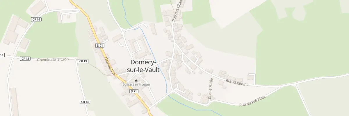 Plan du 16 Rue des Champeaux à Domecy-sur-le-Vault