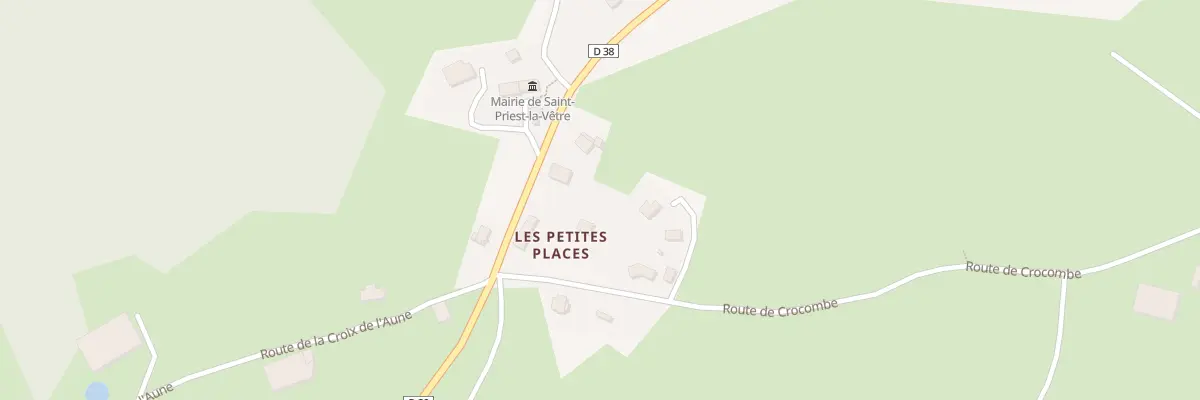 Plan du 5042 Les Petites Places à Saint-Priest-la-Vêtre